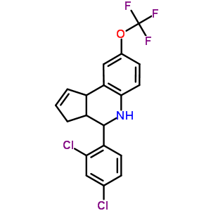 4-(2,4-Dichlorophenyl)-8-(trifluoromethoxy)-3a,4,5,9b-tetrahydro-3h-cyclopentacquinoline Structure,342405-95-2Structure