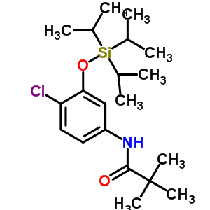 N-[4-chloro-3-(triisopropylsilyloxy)phenyl]-2,2-dimethylpropanamide Structure,342621-20-9Structure