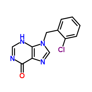 9-[(2-Chlorophenyl)methyl]-3h-purin-6-one Structure,34396-87-7Structure