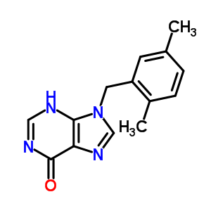 9-[(2,5-Dimethylphenyl)methyl]-3h-purin-6-one Structure,34396-95-7Structure