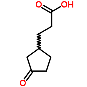 3-(3-氧代環(huán)戊基)丙酸結(jié)構(gòu)式_34399-77-4結(jié)構(gòu)式