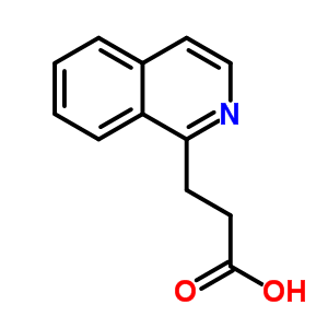 3-(異喹啉-1-基)丙酸結(jié)構(gòu)式_344334-31-2結(jié)構(gòu)式