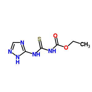 Ethyl n-(2h-1,2,4-triazol-3-ylthiocarbamoyl)carbamate Structure,34683-38-0Structure