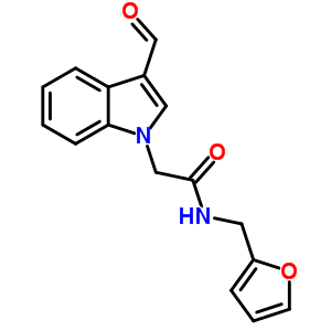 2-(3-Formyl-indol-1-yl)-n-furan-2-ylmethyl-acetamide Structure,347319-95-3Structure