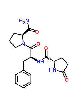 (2S)-N-[(2S)-1-[(2S)-2-氨基甲酰吡咯烷-1-基]-1-氧代-3-苯基丙烷-2-基]-5-氧代吡咯烷-2-甲酰胺結(jié)構(gòu)式_34783-35-2結(jié)構(gòu)式