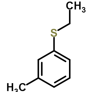 1-(乙基硫代)-3-甲基苯結(jié)構(gòu)式_34786-24-8結(jié)構(gòu)式