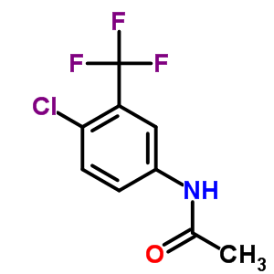 Acetamide, n-[4-chloro-3-(trifluoromethyl)phenyl]- Structure,348-90-3Structure