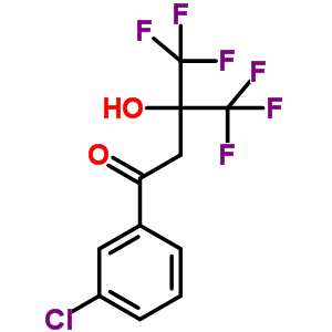 1-(3-Chlorophenyl)-4,4,4-trifluoro-3-hydroxy-3-(trifluoromethyl)-1-butanone Structure,34844-15-0Structure