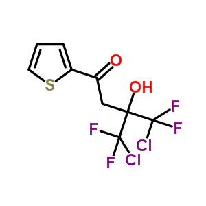 1-Butanone,4-chloro-3-(chlorodifluoromethyl)-4,4-difluoro-3-hydroxy-1-(2-thienyl)- Structure,34844-34-3Structure