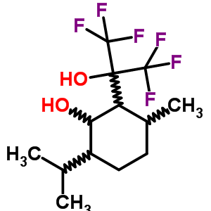 Cyclohexanol, 2-(1,1,1,3,3,3-hexafluoro-2-hydroxy-2-propyl)-6-isopropyl-3-methyl- Structure,34844-42-3Structure