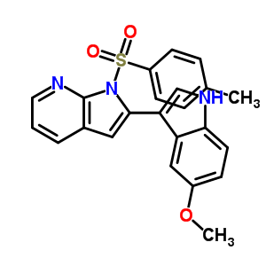 2-(5-Methoxy-1h-indol-3-yl)-1-tosyl-1h-pyrrolo[2,3-b]pyridine Structure,348640-18-6Structure