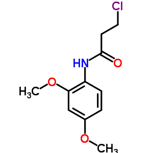 3-Chloro-n-(2,4-dimethoxyphenyl)propanamide Structure,349097-71-8Structure