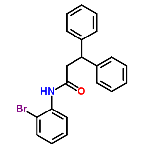 N-(2-bromophenyl)-3,3-diphenylpropanamide Structure,349439-57-2Structure