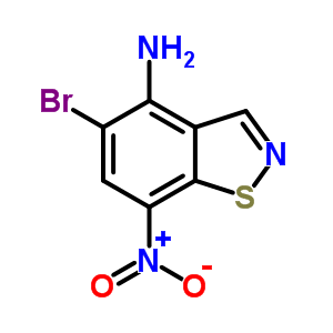 5-Bromo-7-nitrobenzo[d]isothiazol-4-amine Structure,34976-54-0Structure