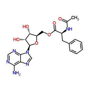 3-O-(N-乙?；交滨；?腺苷酸結(jié)構(gòu)式_34996-32-2結(jié)構(gòu)式