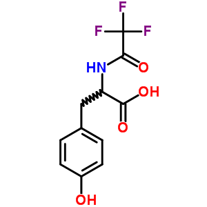 3-(4-Hydroxyphenyl)-2-[(2,2,2-trifluoroacetyl)amino]propanoic acid Structure,350-10-7Structure