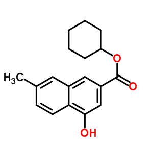 4-Hydroxy-7-methyl-2-naphthalenecarboxylic acid cyclohexyl ester Structure,350047-70-0Structure