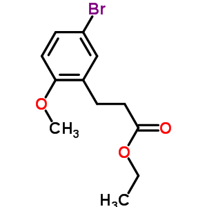 3-(5-Bromo-2-methoxy-phenyl)-propionic acid ethyl ester Structure,350698-35-0Structure