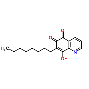 8-Hydroxy-7-octyl-quinoline-5,6-dione Structure,35073-57-5Structure