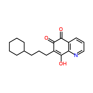 7-(3-Cyclohexylpropyl)-8-hydroxy-quinoline-5,6-dione Structure,35073-59-7Structure