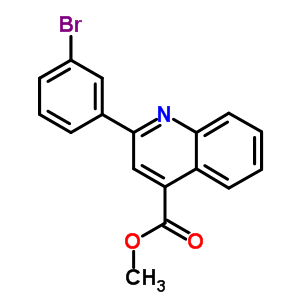 2-(3-Bromo-phenyl)-quinoline-4-carboxylic acid methyl ester Structure,350989-85-4Structure