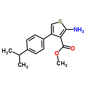 Methyl 2-amino-4-(4-isopropylphenyl)thiophene-3-carboxylate Structure,350990-20-4Structure