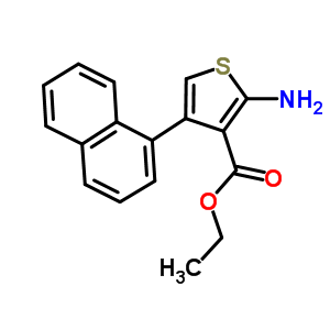 2-氨基-4-(1-萘)噻吩-3-羧酸乙酯結(jié)構(gòu)式_350997-18-1結(jié)構(gòu)式