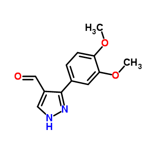 3-(3,4-Dimethoxyphenyl)-1H-pyrazole-4-carbaldehyde Structure,350997-69-2Structure