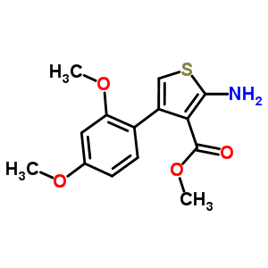 Methyl 2-amino-4-(2,4-dimethoxyphenyl)thiophene-3-carboxylate Structure,350999-38-1Structure