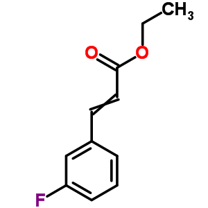 3-(3-氟苯基)丙烯酸乙酯結(jié)構(gòu)式_351-46-2結(jié)構(gòu)式