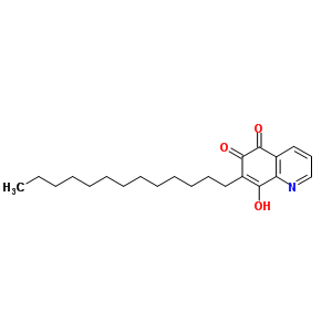 6-羥基-7-十三基-5,8-喹啉二酮結構式_35100-82-4結構式