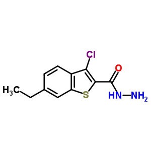 3-Chloro-6-ethyl-1-benzothiophene-2-carbohydrazide Structure,351000-82-3Structure