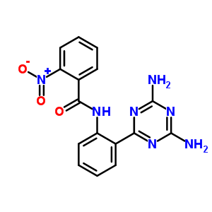 N-[2-(4,6-diamino-1,3,5-triazin-2-yl)phenyl]-2-nitro-benzamide Structure,35107-21-2Structure