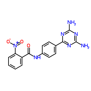 Benzamide,n-[4-(4,6-diamino-1,3,5-triazin-2-yl)phenyl]-2-nitro- Structure,35107-22-3Structure