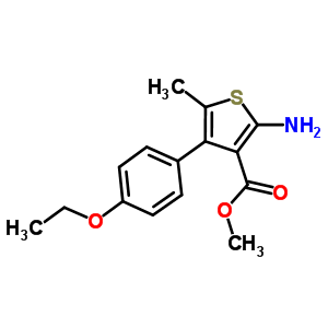 Methyl 2-amino-4-(4-ethoxyphenyl)-5-methylthiophene-3-carboxylate Structure,351158-36-6Structure