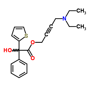 4-Diethylamino-2-butynyl phenyl(2-thienyl)glycolate hydrochloride Structure,3512-32-1Structure