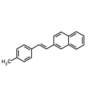 2-[(E)-2-(4-甲基苯基)乙烯]萘結(jié)構(gòu)式_35160-96-4結(jié)構(gòu)式