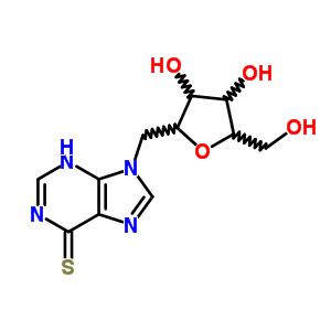 9-[[3,4-Dihydroxy-5-(hydroxymethyl)oxolan-2-yl]methyl]-3h-purine-6-thione Structure,35190-30-8Structure