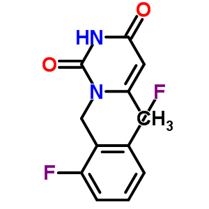 1-(2,6-Difluoro-benzyl)-6-methyl-1h-pyrimidine-2,4-dione Structure,352303-65-2Structure