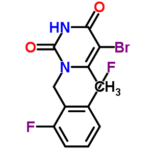 5-Bromo-1-(2,6-difluoro-benzyl)-6-methyl-1h-pyrimidine-2,4-dione Structure,352303-66-3Structure