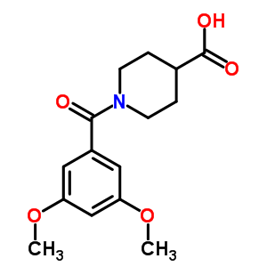 1-(3,5-Dimethoxybenzoyl)piperidine-4-carboxylic acid Structure,352340-66-0Structure