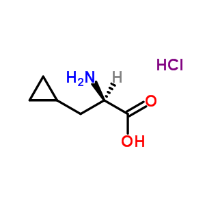 L-beta-環(huán)丙基丙氨酸鹽酸鹽結(jié)構(gòu)式_352525-31-6結(jié)構(gòu)式