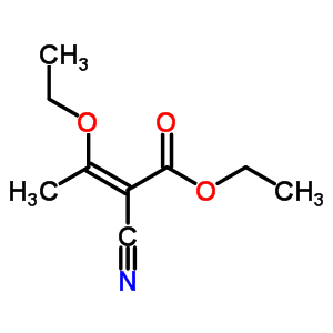 2-氰基-3-乙氧基巴豆酸乙酯結(jié)構(gòu)式_35260-93-6結(jié)構(gòu)式