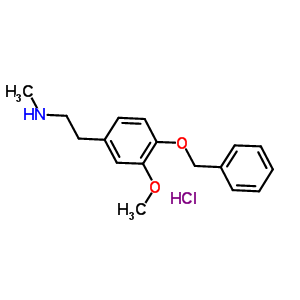 4-Benzyloxy-3-methoxy-n-methylphenethylamine hydrochloride Structure,35266-64-9Structure