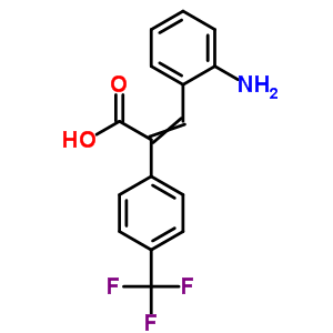 3-(2-Aminophenyl)-2-[4-(trifluoromethyl)phenyl]prop-2-enoic acid Structure,35315-48-1Structure