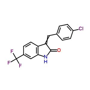 3-[(4-Chlorophenyl)methylidene]-6-(trifluoromethyl)-1h-indol-2-one Structure,35315-58-3Structure