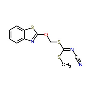 [(Benzo[d]thiazol-2-yloxy)methyl] methyl cyanocarbonimidodithioate Structure,353254-74-7Structure