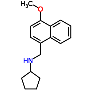 N-[(4-methoxy-1-naphthyl)methyl ]cyclopentanamine Structure,353778-46-8Structure