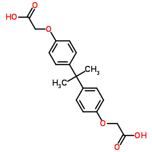 4,4-Isopropylidenediphenoxyacetic acid Structure,3539-42-2Structure