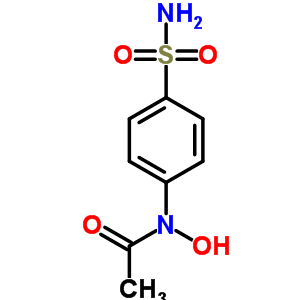 Acetamide,n-[4-(aminosulfonyl)phenyl]-n-hydroxy- Structure,35413-65-1Structure